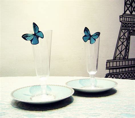 Copas Decoradas Con Mariposas Una Idea Grandiosa Para Tus Fiestas