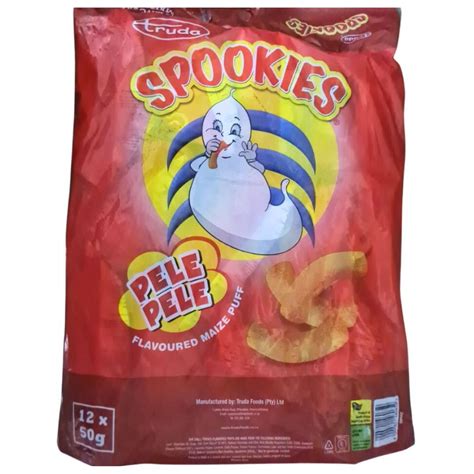 Truda Spookies Pele Pele Flavoured Maize Puff 12x50gr Superb Hyper