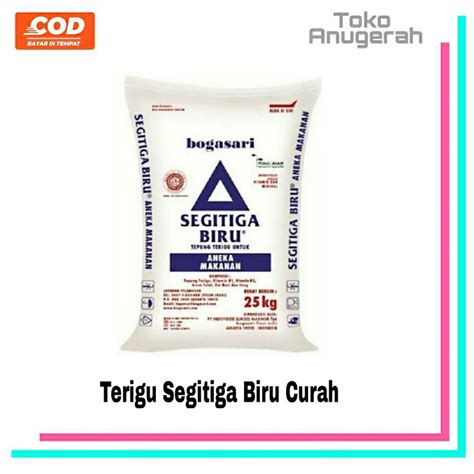 Jual Tepung Terigu Segitiga Biru Curah G G Kg Shopee Indonesia