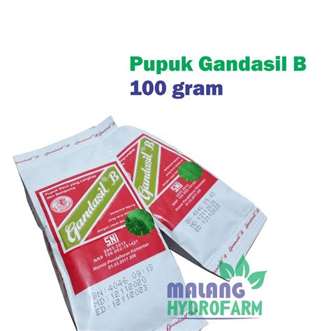 Jual Pupuk Bunga Gandasil B 100 Gram Pertanian Aglonema Bunga Buah