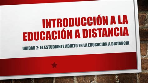 Solution Introducci N A La Educaci N A Distancia Exposicion Studypool