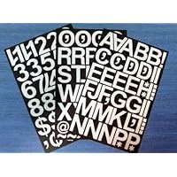 Pack Of X Mm Black Vinyl Sticky Letters Numbers Self