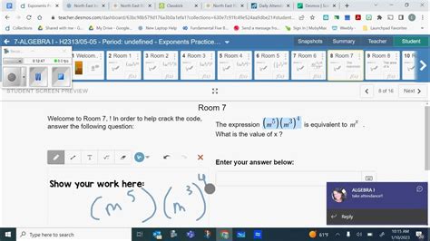 Student Desmos Exponents Practice Escape Room Youtube