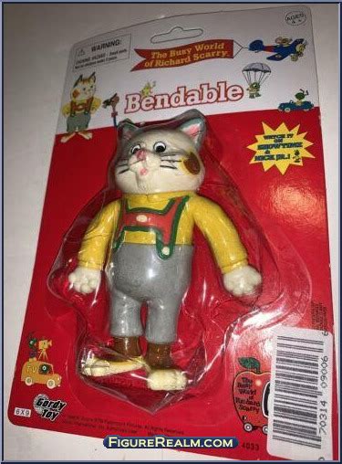 Huckle Cat Busy World Of Richard Scarry Bendables Gordy Toy