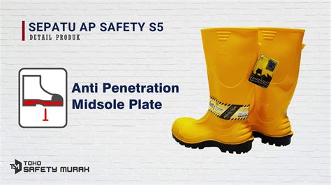 SEPATU BOOTS AP SAFETY S5 YouTube