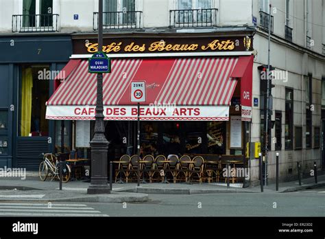 Cafe Des Beaux Arts Street Cafe Restaurant Quai Malaquais Paris