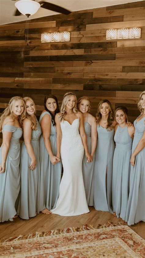 Blue Bridesmaids Dresses Bridesmaids First Look Beba Vowels