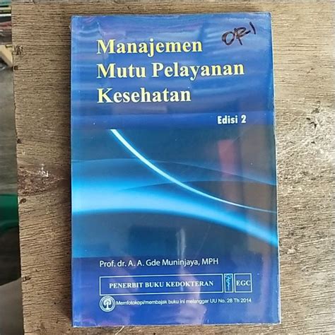 Jual Manajemen Mutu Pelayanan Kesehatan Edisi 2 100 Original Shopee Indonesia