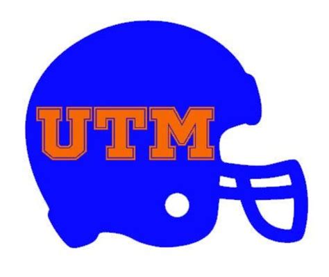 Ut Martin Utm Skyhawks Football Helmet Decal Etsy