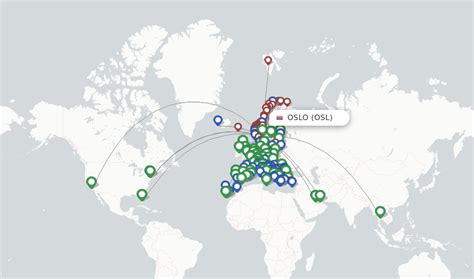 Direct Non Stop Flights From Oslo Gardermoen Airport Osl