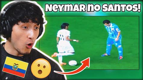 Gringos Reagem Quando Neymar Humilhava Pelo Santos Youtube