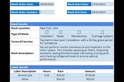 Hvac Work Order Template Housecall Pro