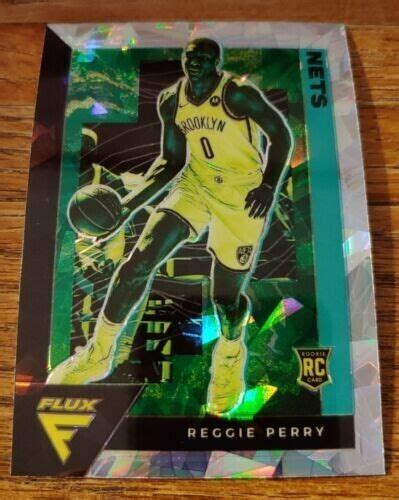 2020 21 Panini Flux Silver Cracked Ice RC 250 Reggie Perry