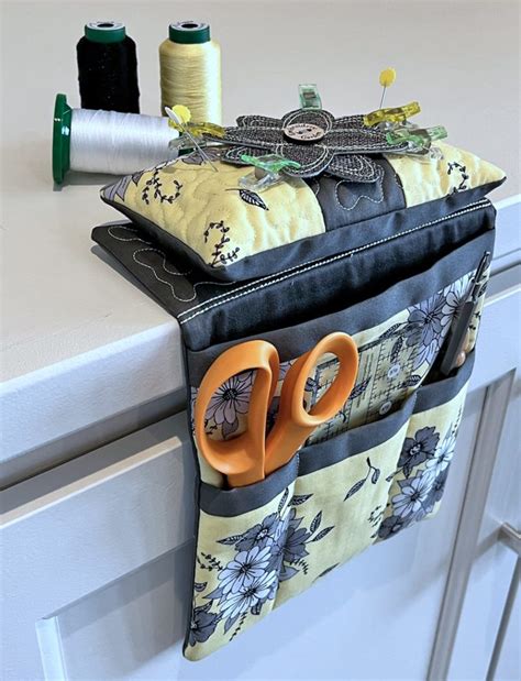 Sewing Caddy Set Embroidery Garden