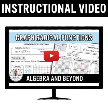 Graphing Radical Functions Lesson By Algebra And Beyond Tpt