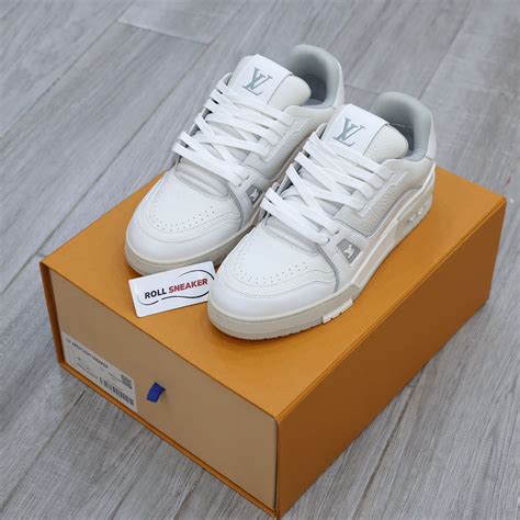 Giày Louis Vuitton Trainer 54 Signature White Best Quality Shop giày