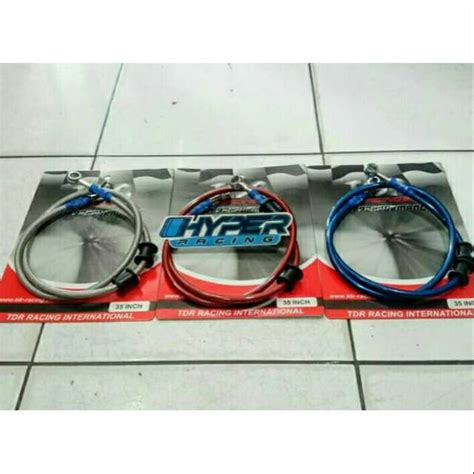 Jual Selang Rem Depan Merk TDR Racing Panjang 35 Inch 90 Cm Shopee