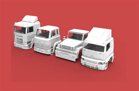 4 Truck Series 3d Printing Model Is Ready For Sale Cgtrader