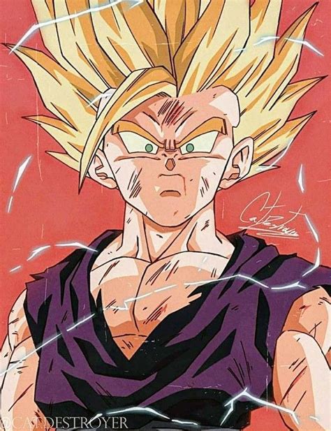 Gohan Ssj By Xeraarts Desenhos Dragonball Anime Desenho De Anime