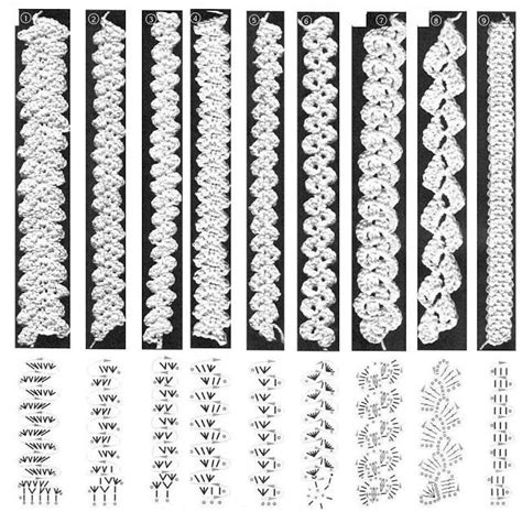 TRINE UNCINETTO Con Schemi MACRAME RUMENO POINT LACE