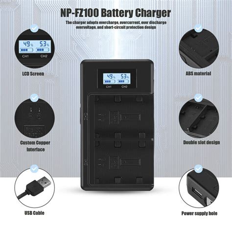 3X Np Fz 100 Npfz 100 Fz 100 Chargeur De Batterie Pour Alpha A9 Alpha