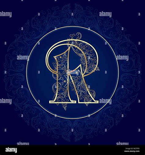 Vintage Floral Alphabet Letter R Vector Illustration Stock Vector Image And Art Alamy