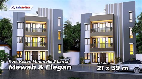 Desain Kost Kosan Minimalis Lantai Di Lahan X Meter Youtube