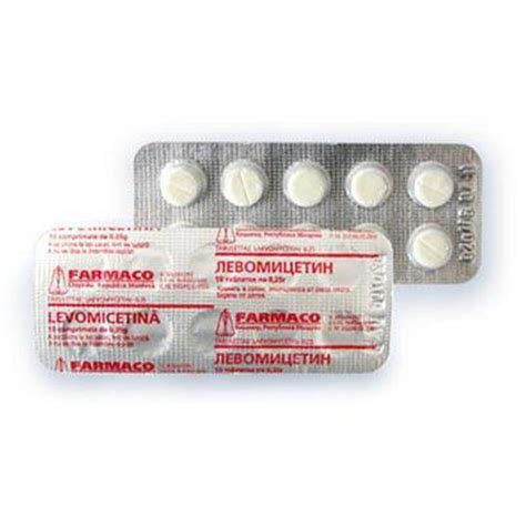 ЛЕВОМИЦЕТИН таблетки 0,25 г | Farmaco | Товары в Молдове Фармацевтика