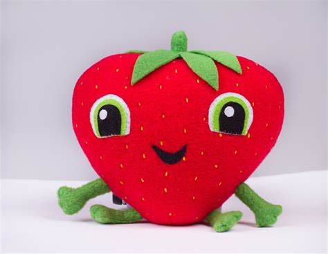 Strawberry Plush Toy Inspired By Cloudy With A Chance Of Etsy