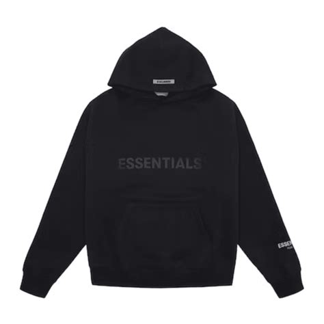 Fear Of God Essentials Pullover Hoodie Applique Logo Dark Slate Stretc Uphead