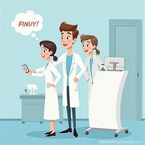 Medical Cartoon Panel Stable Diffusion Online