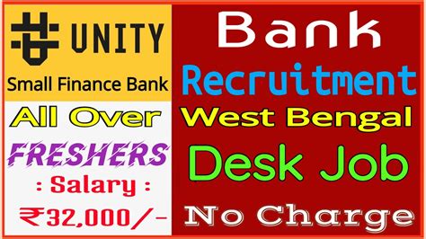 Unity Small Finance Bank Freshers Desk Job Recruitment Viral