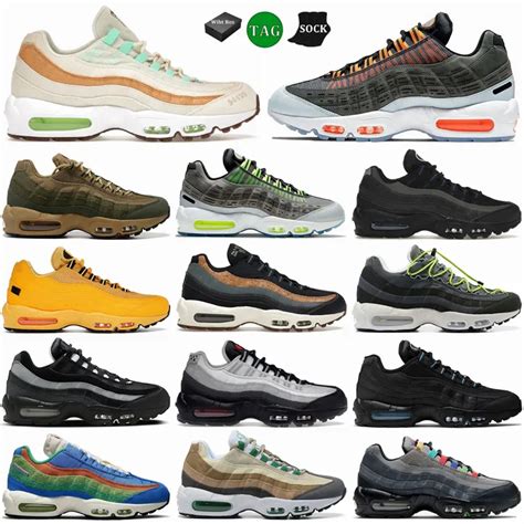 2024 Designer 95 Chaussures De Course Hommes Femmes 95s OG Neon Triple