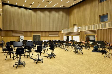 Symphony rehearsal room stock photo. Image of philharmonic - 130651046