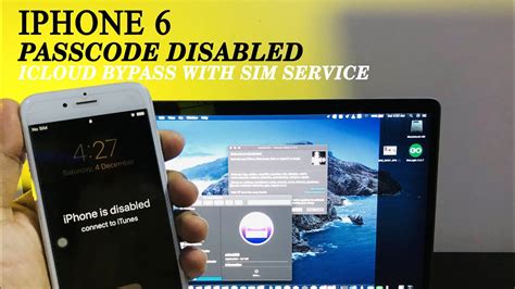 IPhone 6 PASSCODE DISABLED Icloud Bypass With Sim Service Free