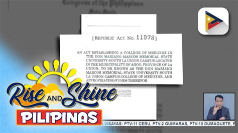 Pbbm Nilagdaan Ang Ilang Batas Na Magpapalakas Sa Kalidad Ng Edukasyon