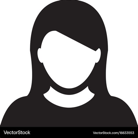 Person Icon Female User Profile Avatar Royalty Free Vector