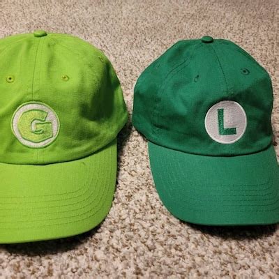 Luigi Symbol Embroidered Hat dad Hat Style 6 Colors Video Game Hat Retro Game Hat - Etsy