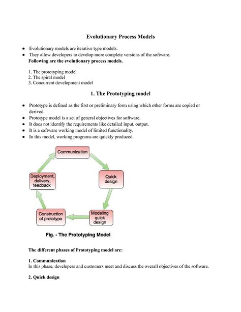 Solution Evolutionary Process Models Studypool