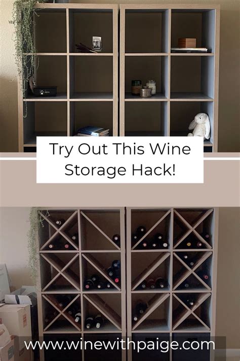 Ikea Wine Rack Hack How I Converted My Ikea Kallax Shelves Into Wine Racks Artofit