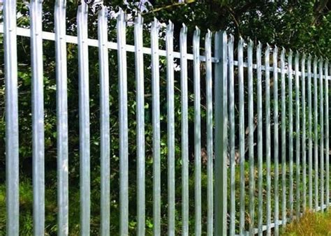 1 8m High Powder Coating Galvanised Palisade Fencing Triple Pointed Head