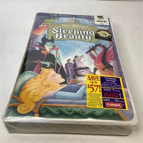 Walt Disney Sleeping Beauty Vhs Limited Edition Factory Sealed