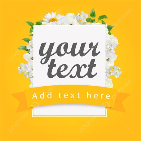 White Flower Frame Background Flowers Framework Flowers Background