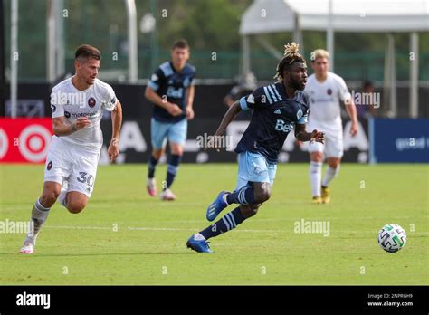 ORLANDO FL JULY 23 Vancouver Whitecaps Midfielder Leonard Owusu 17