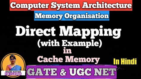 L 3 11 Direct Mapping In Cache Memory Cache Mapping Memory