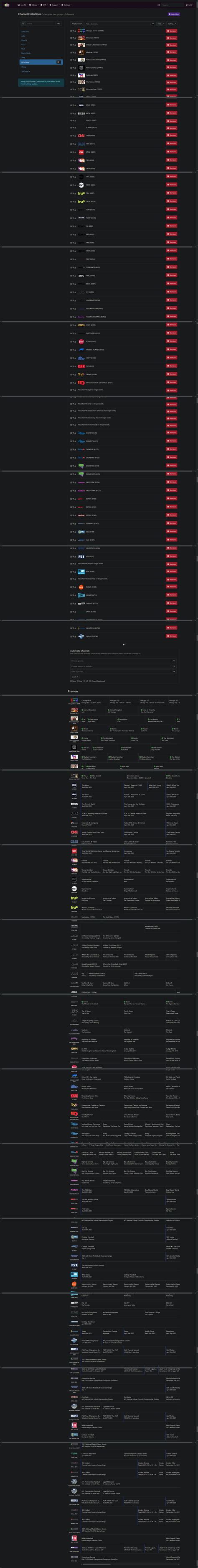 How do I delete an "Automatic Channels" rule that I know is in place