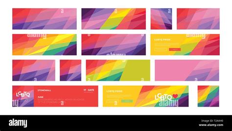 Support for LGBTQ pride. Colorful backgrounds. Colorful rainbow ...