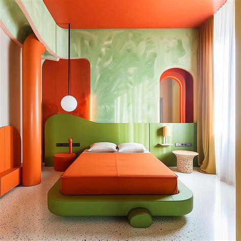 50+ Green and Orange Bedroom Ideas That'll Leaf You Feeling Peachy - HearthandPetals