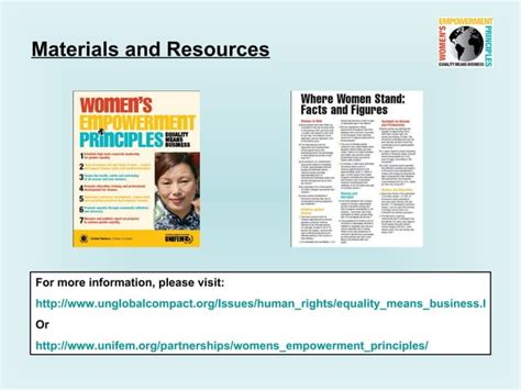 Womens Empowerment Principles Unifem Ppt