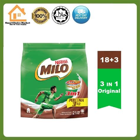 Nestle Milo 3 In 1 Activ Go 18 Sticks X 33g Shopee Malaysia